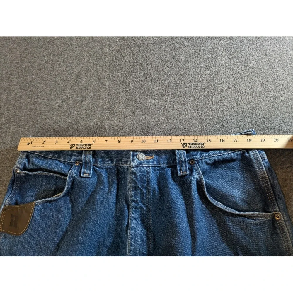 Wrangler Riggs Pants Mens 40X34 Blue Denim Carpenter Workwear‎ 100% Cotton